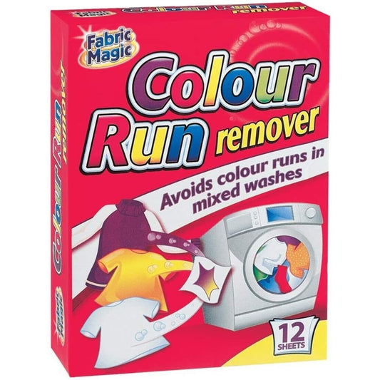 Colour Run Remover Sheets Household Cleaning Laundry Washing Cloths Fabric 12Pc