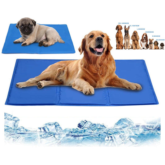 Pet Dog Cat Cooling Mat Cool Gel Bed Summer Heat Relief Cushion Pad