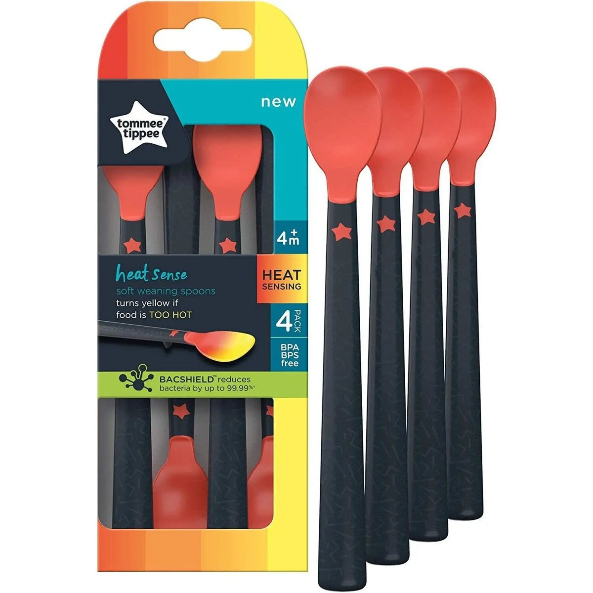 Tommee Tippee Heat Sense Weaning Spoon Colour Changing Temperature Sensitive Tip Deal For Any Occasion