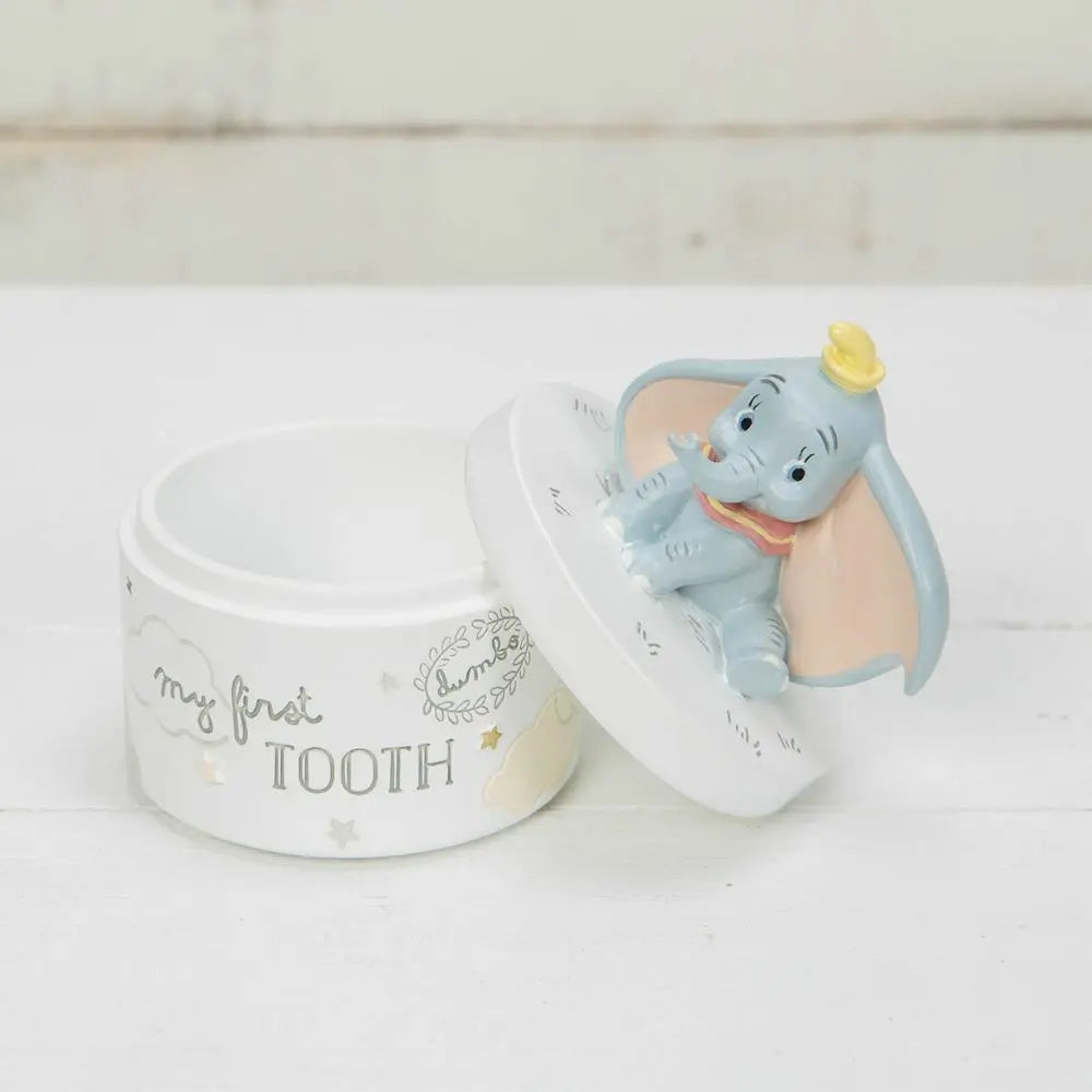 Disney Magical Beginnings Tooth & Curl Boxes - Dumbo Christening & Shower Gifts Deal For Any Occasion