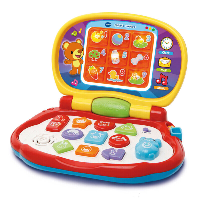 VTech Baby's Laptop Colourful Learning Roleplay Computer Toy Laptop for Kids