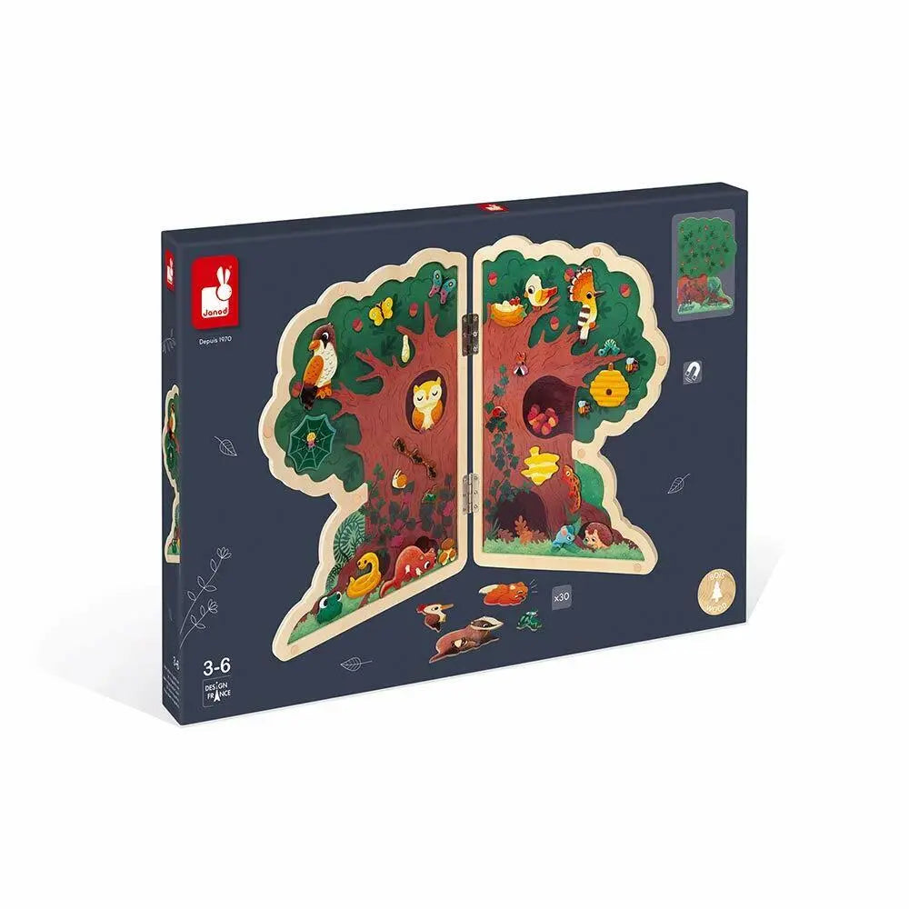 Janod My Magnetic Tree Wooden Early Learning Educational Toy 30 Magnets Included Ages 3 and Up J05461 Deal For Any Occasion