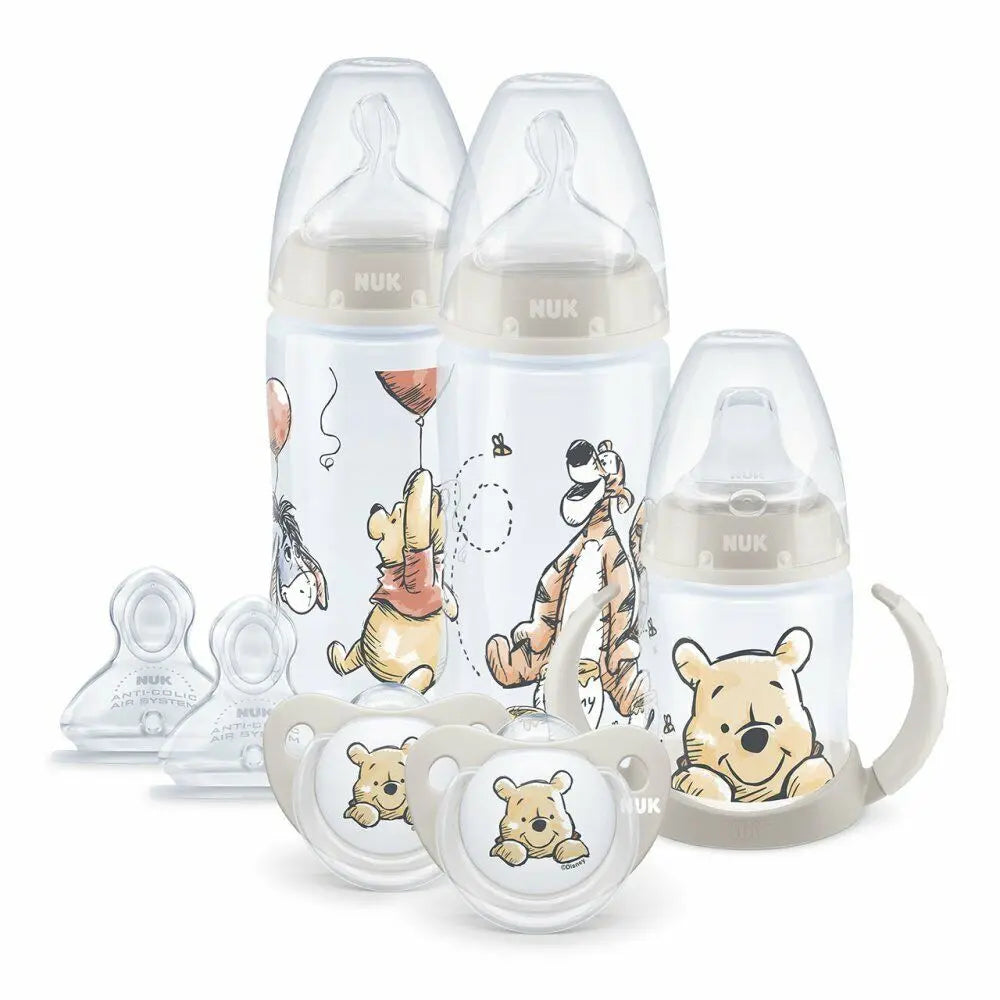 NUK Disney Baby Boy Girl Winnie The Pooh Set Learner Cup Teat & Soothers Deal For Any Occasion