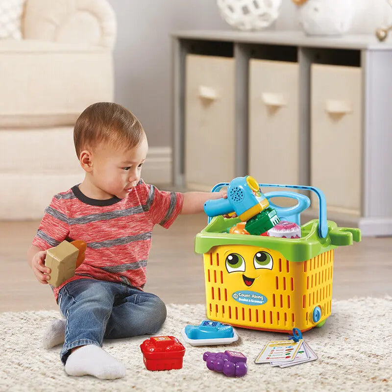 Leap Frog Count Along Basket & Scanner Roleplay Interactive Learning Toy Kids Deal For Any Occasion