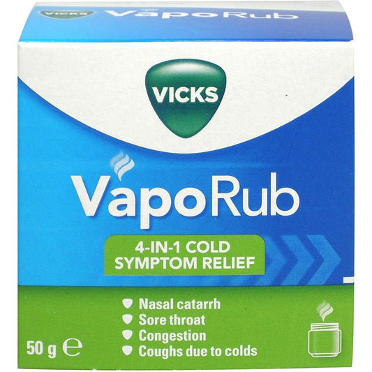 Vicks VapoRub Cold Remedy for Cough and Blocked Nose Jar 50g