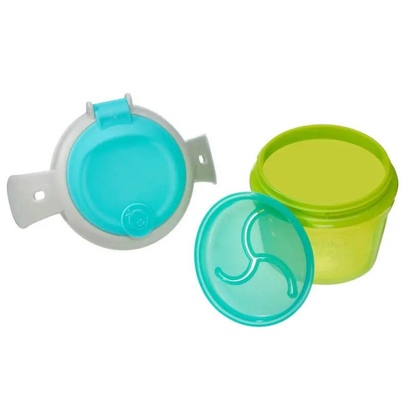 Vital Baby Snack On The Go Fizz Food Trap Pot No Spills with Handles & Lid Deal For Any Occasion