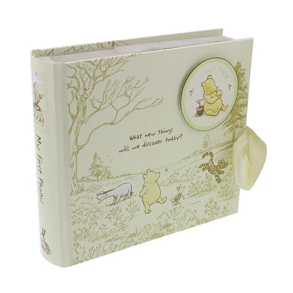 Disney Pooh Baby Photo Album 6x4 Pictures Keepsake Book Ribbon Gift Classic New Deal For Any Occasion