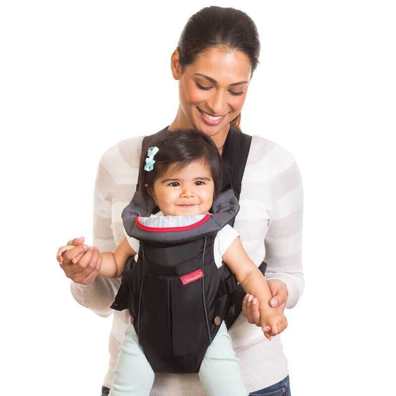 Infantino Swift Classic Baby Newborn Carrier 3.6 to 11.3 kg (8-25 lbs) Black