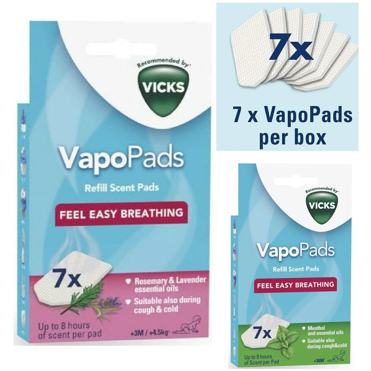 Vicks Comforting Vapopads Refill Scent Rosemary & Lavender or Menthol Oil Pads Deal For Any Occasion