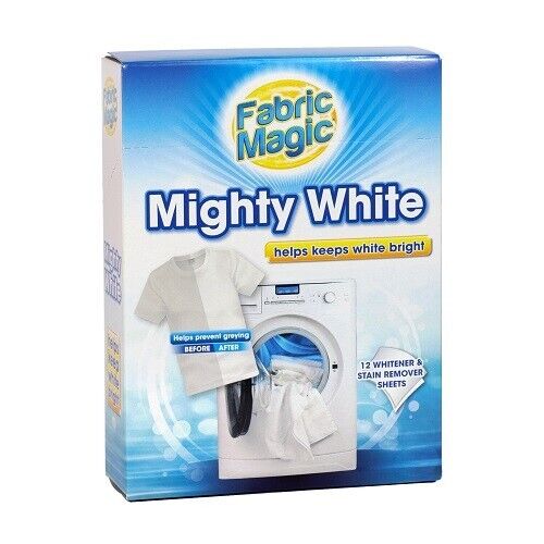 Clothes Fabric Whitener Stain Remover Mighty Renovator White 12 Pack