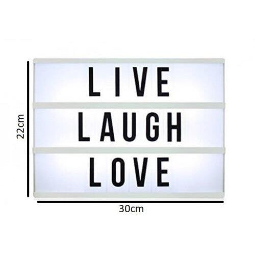 Light Up Letter & Symbol Box Cinematic Led Sign Wedding Party Cinema Plaque 60pc