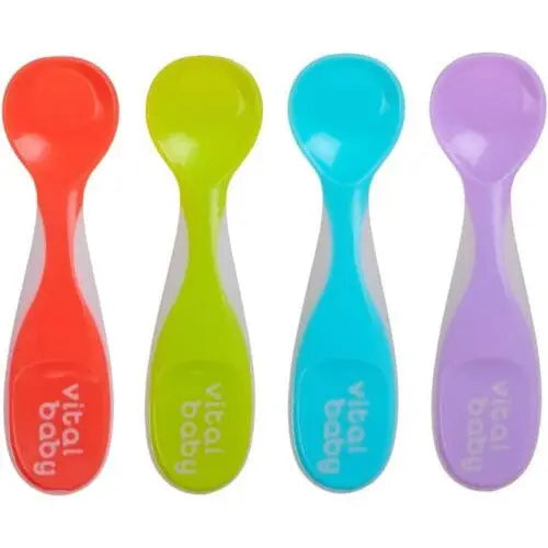 Vital Baby NOURISH Chunky Feeding Spoons 4Pk Deal For Any Occasion