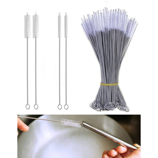 Straw Cleaning Brush Pipe Cleaner Tube Bottle Metal Handle Teat Cleaning