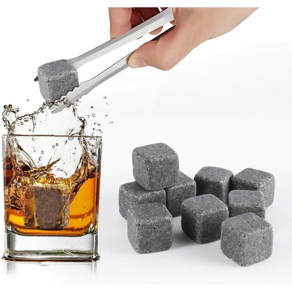 Whisky Rocks Ice Cubes Polar Stones Drinks Cooler Beverage Granite Scotch Pouch Gift
